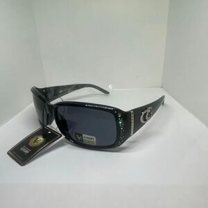 VG Designer Luxury Sunglasses Rhinestone Accent UV400 Protection